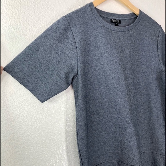 TopShop Short Sleeve Grey Dress - Picture 3 of 7